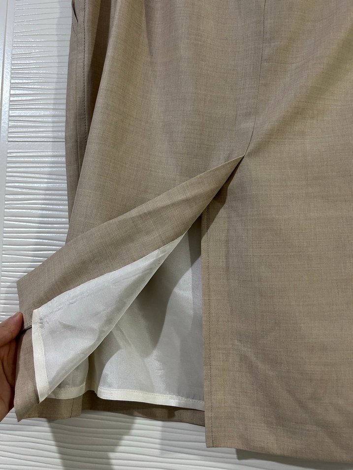 Bej  Mini Kalem Etek - Görsel 5