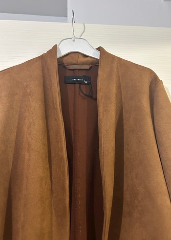 Kahverengi Süet Kadın Hırka - Görsel 2