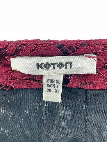 xl Beden bordo Renk Koton Midi Etek %70 İndirimli.