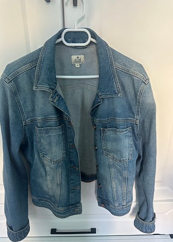 Colins Düğmeli Mavi Kadın Denim Ceket