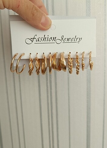 Fashion Angel 6 lı orta boy küpe