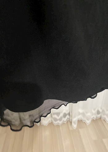 Stradivarius Siyah Drapeli Midi Halter Yaka Elbise