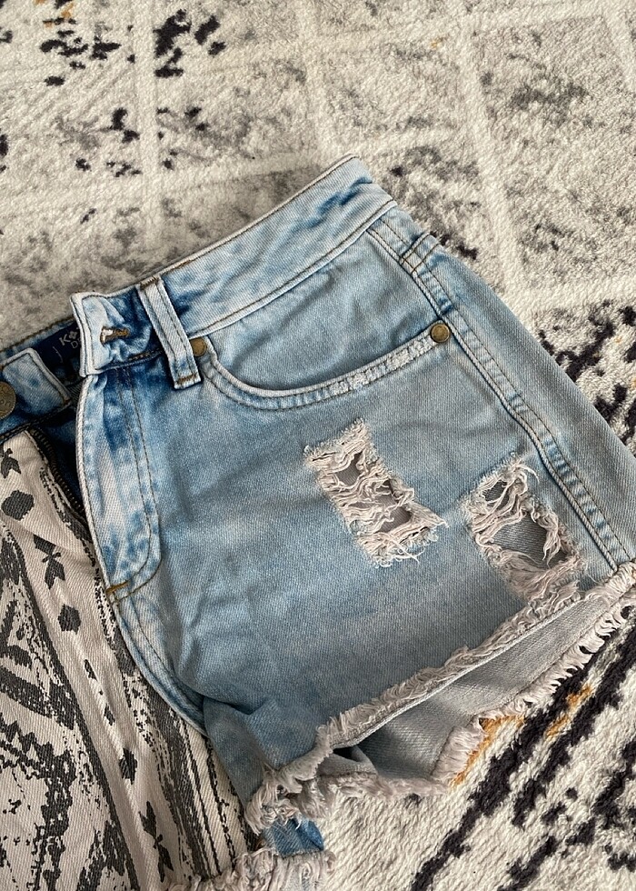 mini kot şort - Görsel 4