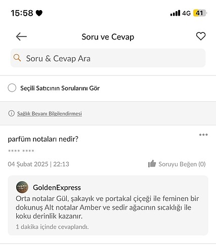  Beden kadın parfümü