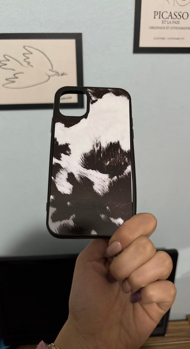 Parlak Siyah Bershka Telefon Kılıfı - Görsel 2