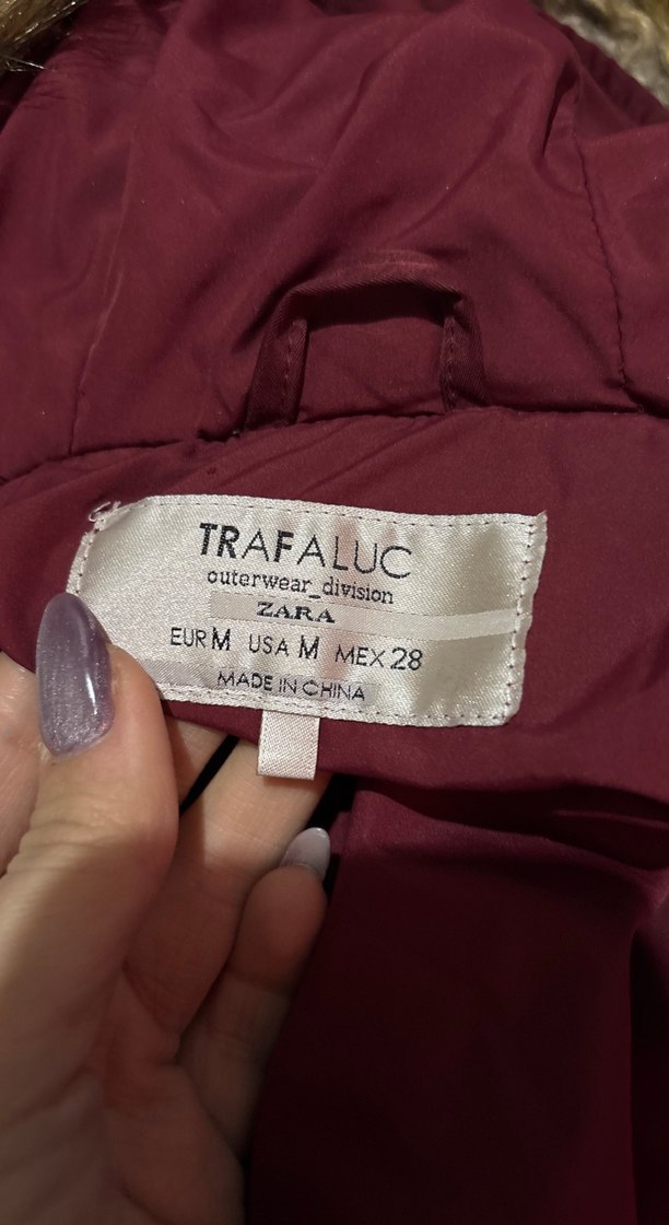 Bordo Kadın Puff Mont, Midi Boy, Street Style - Görsel 3