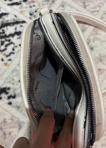 Bej Deri Kadın Çapraz Çanta - Görsel 4