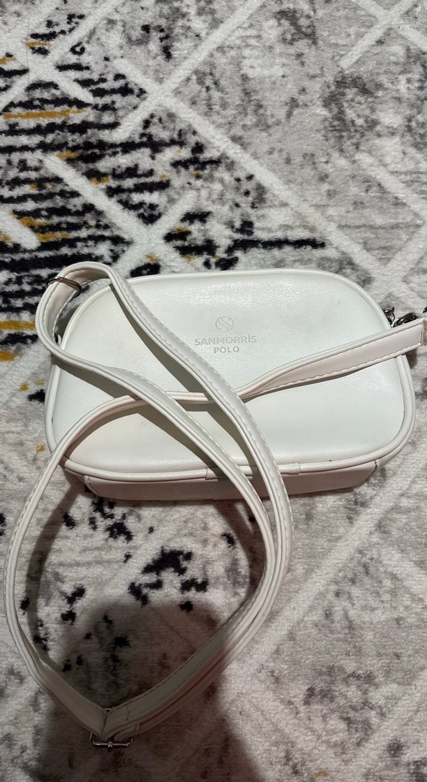 Bej Deri Kadın Çapraz Çanta - Görsel 5