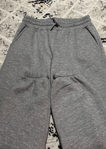 Gri Rahat Kesim Kadın Eşofman Altı - Görsel 4