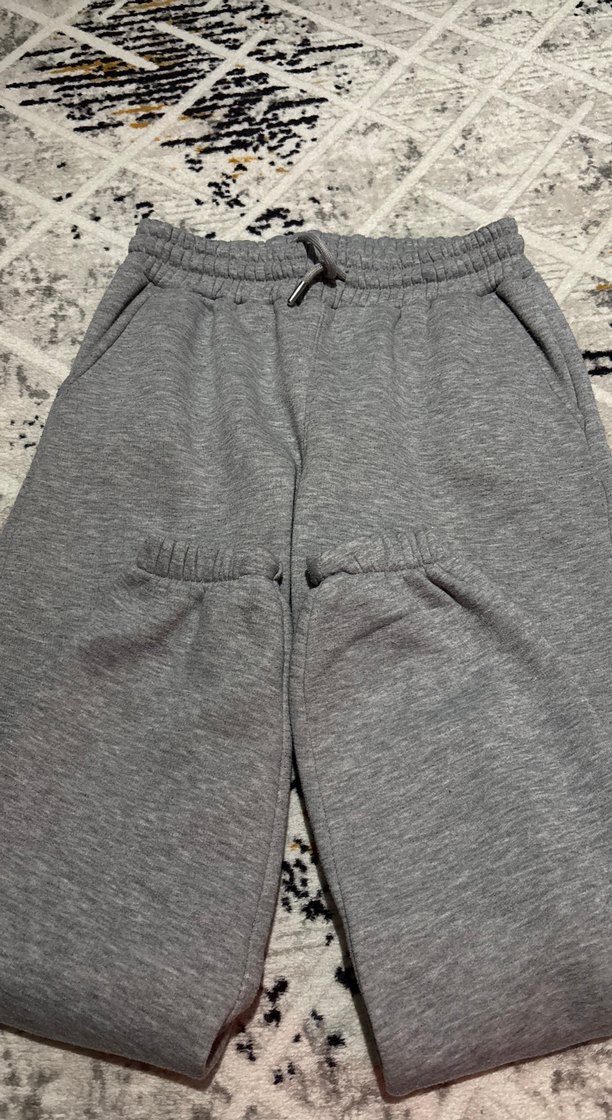 Gri Rahat Kesim Kadın Eşofman Altı - Görsel 4