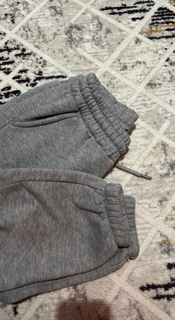 Gri Rahat Kesim Kadın Eşofman Altı - Görsel 2