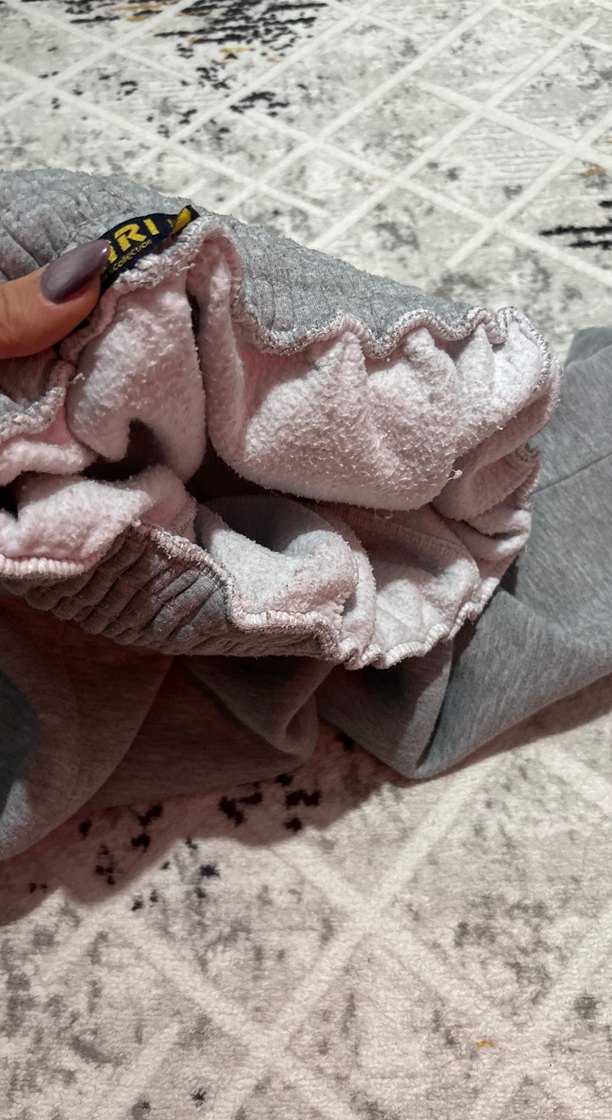 Gri Rahat Kesim Kadın Eşofman Altı - Görsel 3