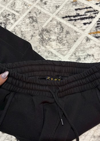 Siyah Kadın Oversize Sweatpant - Görsel 2