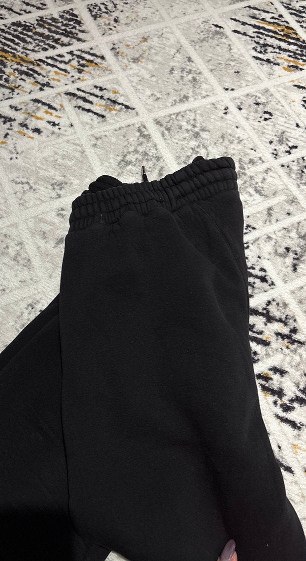 Siyah Kadın Oversize Sweatpant - Görsel 4