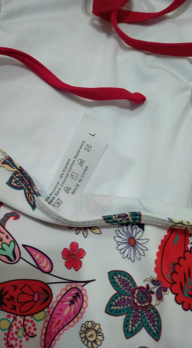 Çiçek Desenli Mini Bohem Dantelli Mayo - Görsel 5