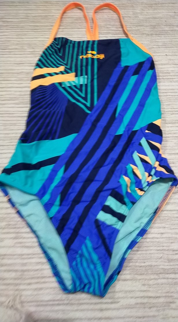 Renkli Desenli Mavi çocuk Mayo - Görsel 3