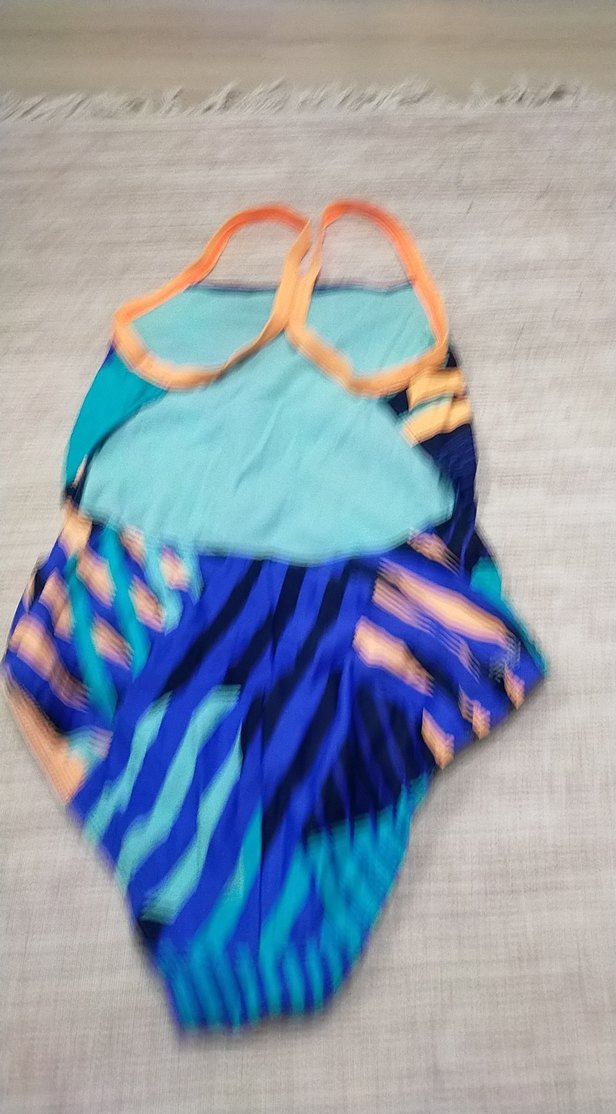 Renkli Desenli Mavi çocuk Mayo - Görsel 5