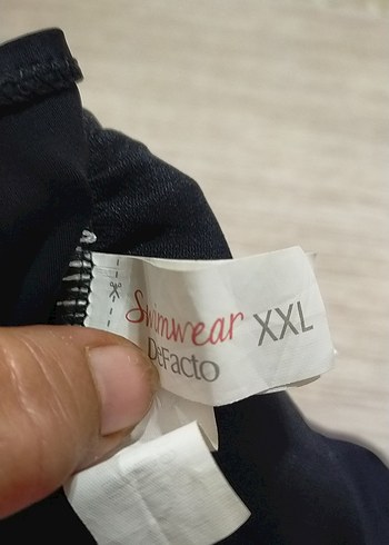 Kadın Lacivert Baskılı İnce Askılı Mayo - Görsel 5