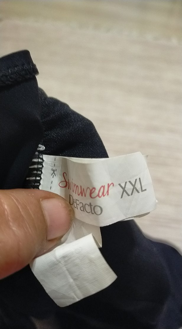 Kadın Lacivert Baskılı İnce Askılı Mayo - Görsel 5