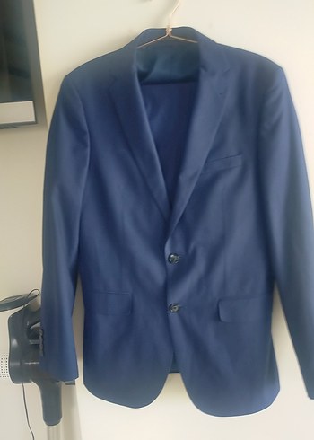 Mavi Erkek Normal Kesim Takım Elbise Ceket - Görsel 2