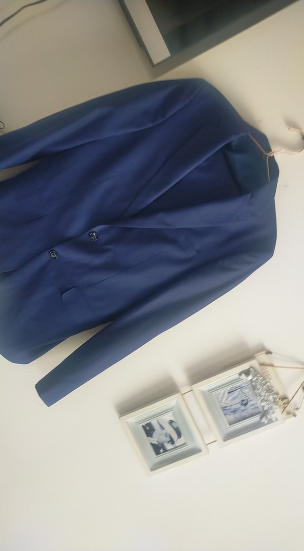 Mavi Erkek Normal Kesim Takım Elbise Ceket - Görsel 5