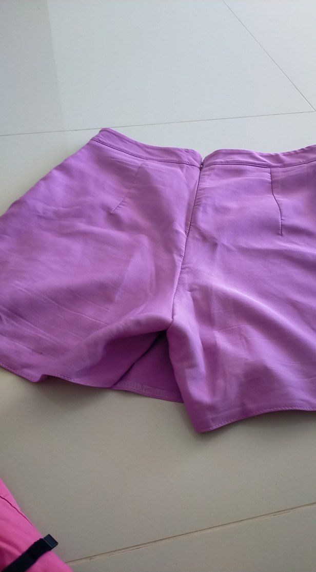 Mor Pilili Mini  Şortu - Görsel 5