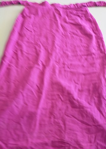 Pembe Uzun Keten Etek - Görsel 3