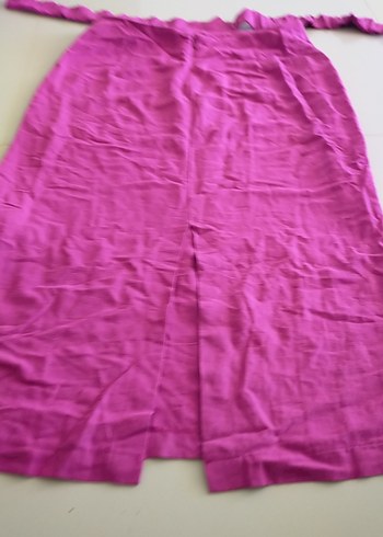 Pembe Uzun Keten Etek - Görsel 5