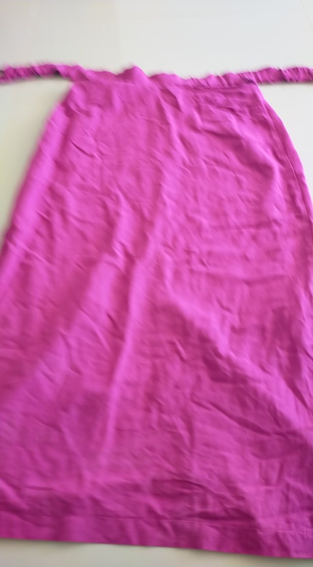 Pembe Uzun Keten Etek - Görsel 3