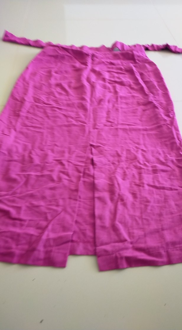 Pembe Uzun Keten Etek - Görsel 5