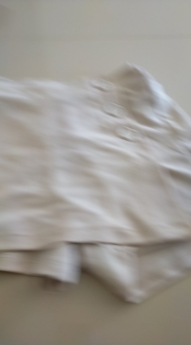 Düğmeli Beyaz Mini  Şortu - Görsel 3