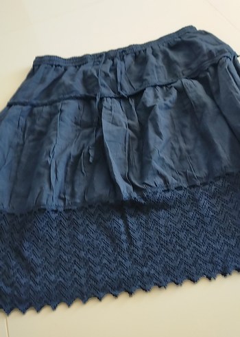 Lacivert Midi  Etek - Görsel 2