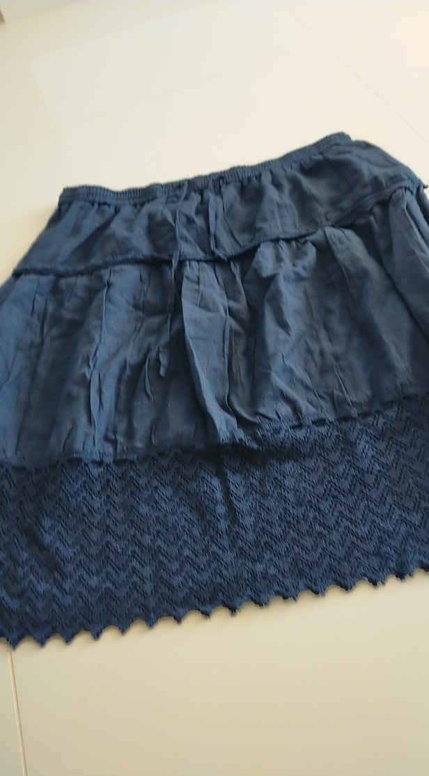 Lacivert Midi  Etek - Görsel 2