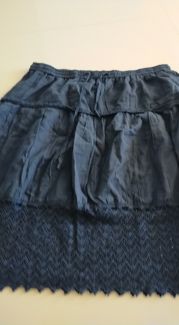 Lacivert Midi  Etek - Görsel 3