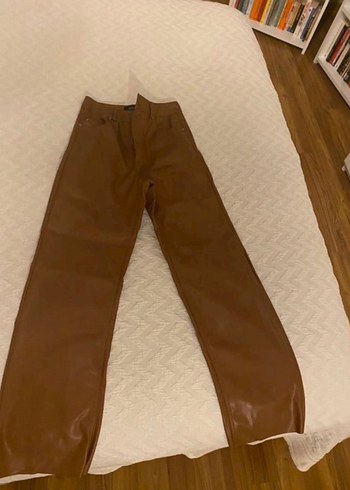 Vatkalı Kahverengi Deri Pantolon Premium Edition - Görsel 3