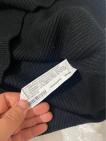 xl Beden siyah Renk Pull bear dik yaka yumuşak kazak