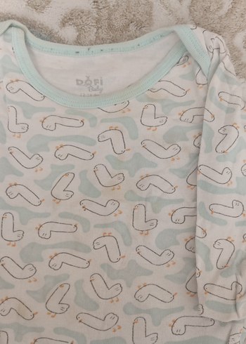 Uzun Kollu Pamuklu Bebek Body - Görsel 3