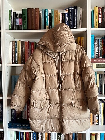 Trendyol & Milla Trendyolmilla Oversize Bej Şişme Mont