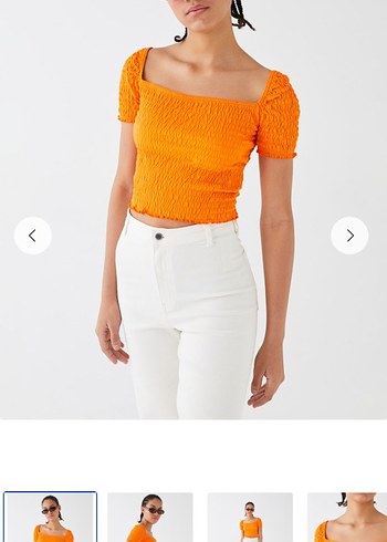 LC Waikiki LCW Turuncu Crop Bluz