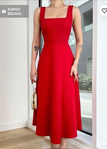 M beden askılı elbise arvenmoda ürünü