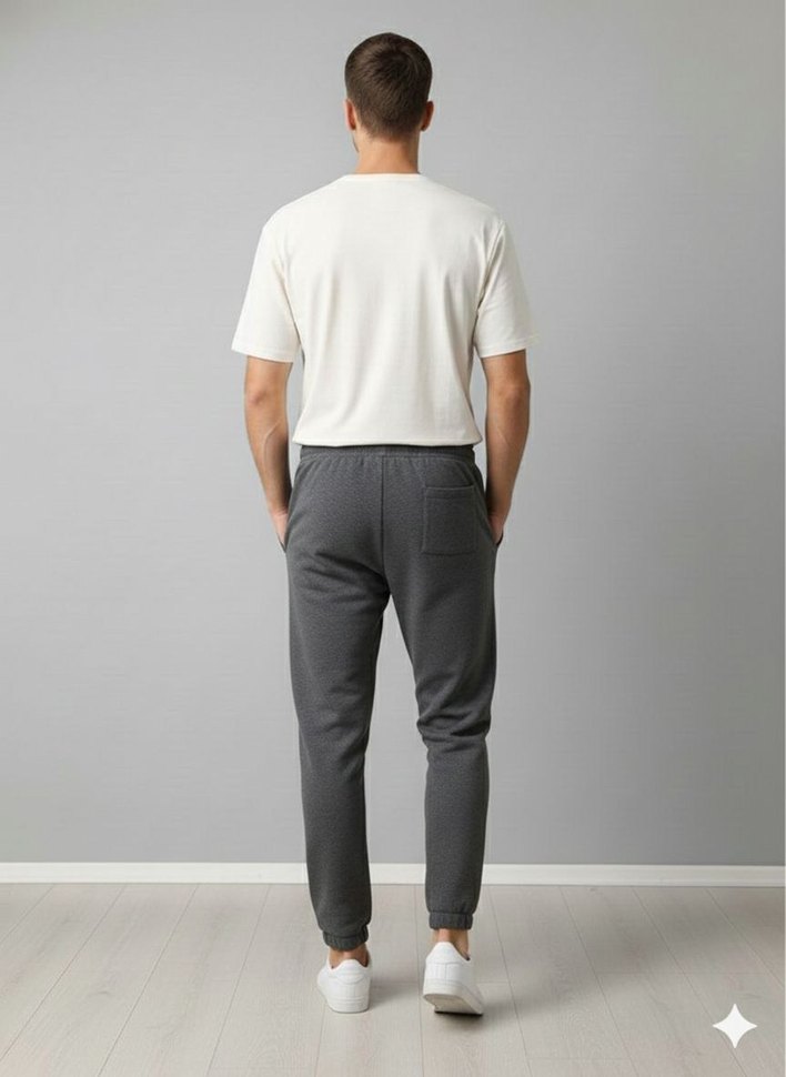 Gri Erkek Spor Rahat Kesim Pantolon M, L, XL XXL beden mevcut - Görsel 2