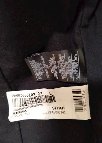 Erkek Siyah Deri Biker Ceket L beden Kawhi marka sıfır ürün - Görsel 4