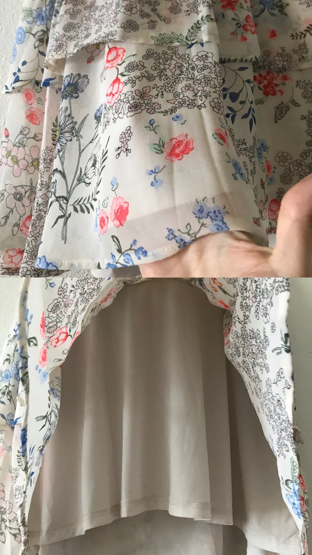 2 Adet Çiçek Desenli Etek/HİÇ GİYİLMEDİ - Görsel 3