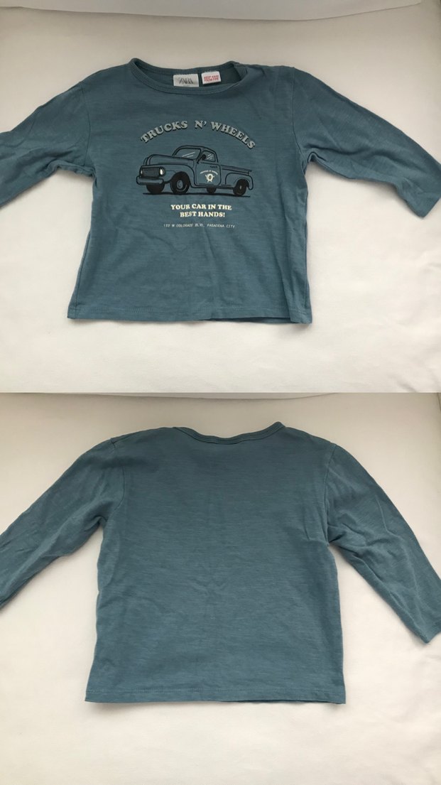 Zara 9-12 aylık Uzun Kollu Tshirt - Görsel 4