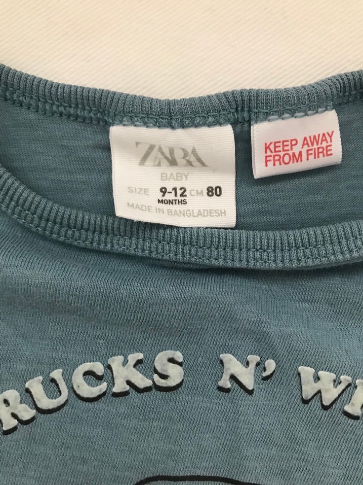 Zara 9-12 aylık Uzun Kollu Tshirt - Görsel 5