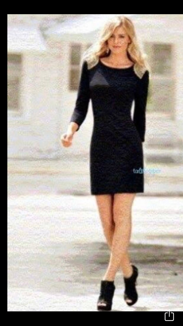 Kadife Siyah Omuz Dekolteli Elbise - Görsel 5