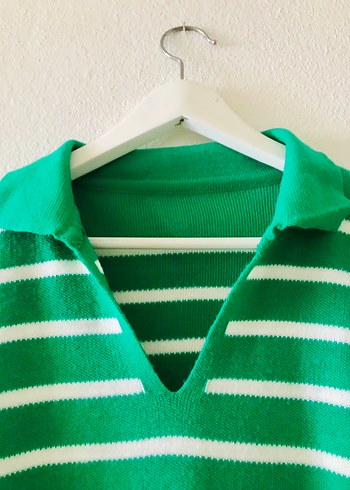 Yeşil Çizgili Kazak/FİYATI DÜŞTÜ - Görsel 5