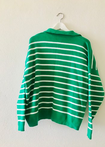 Yeşil Çizgili Kazak/FİYATI DÜŞTÜ - Görsel 4