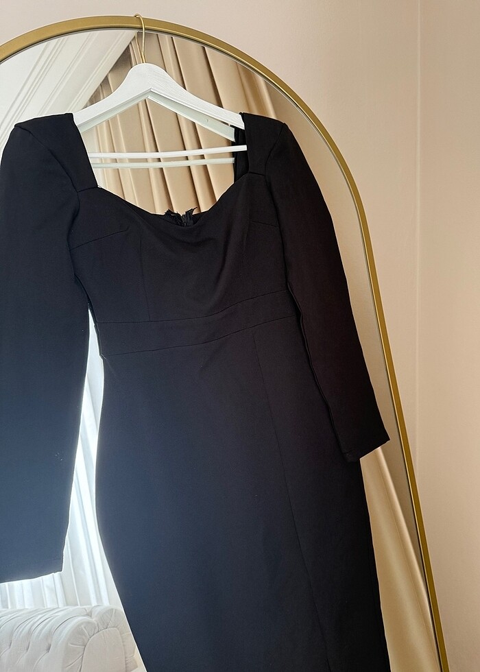 Kalp Yaka Özel Gün Elbisesi - Görsel 2