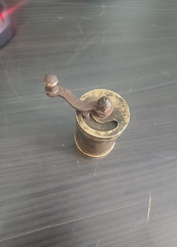 Pirinç Antika Geleneksel Kahve Değirmeni - Görsel 4